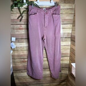 BDG Pink Denim Flood Wide Leg Jeans Women’s W31 L32